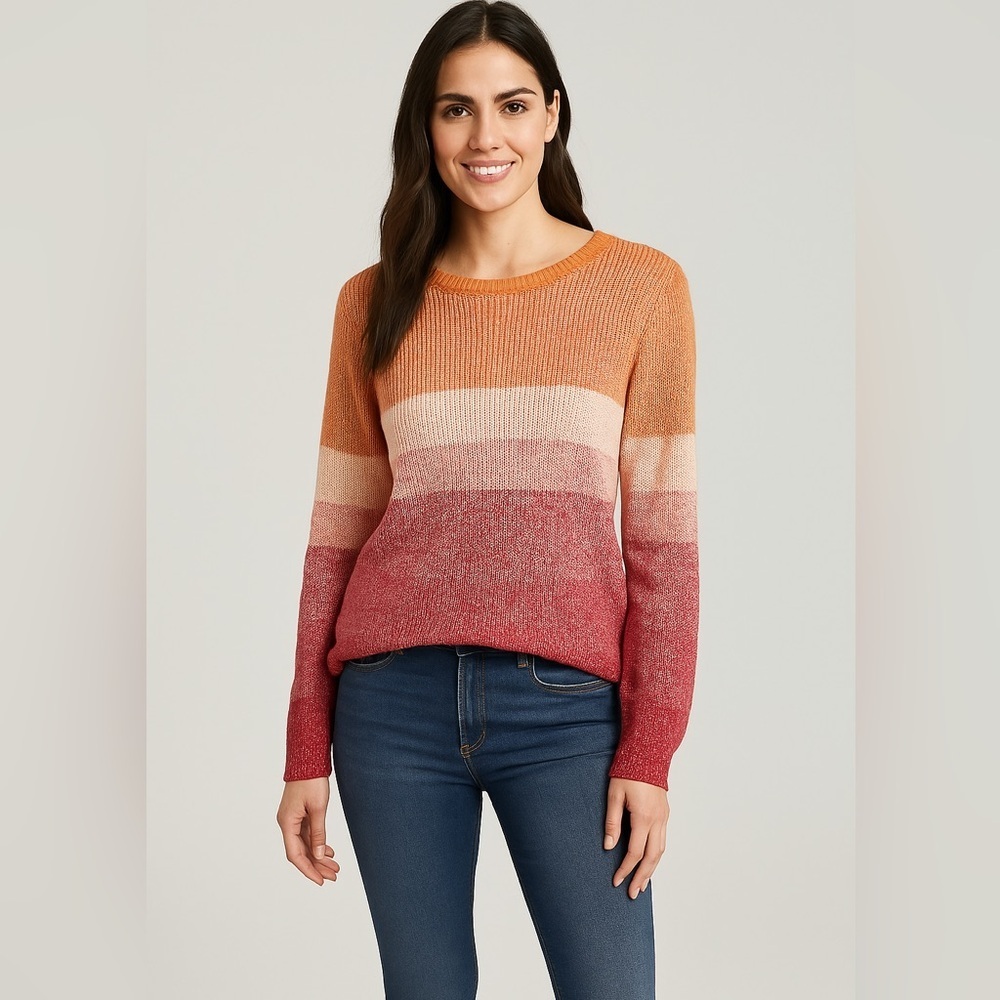 Talbots Vibrant Gradient Sweater - Picture 11 of 12